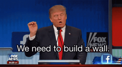 Donald Trump Giving Speech In Front Of Fox News Sign GIF