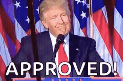 Donald Trump Giving Speech With Approved GIF