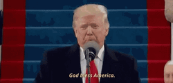 Donald Trump God Bless American Soil GIF