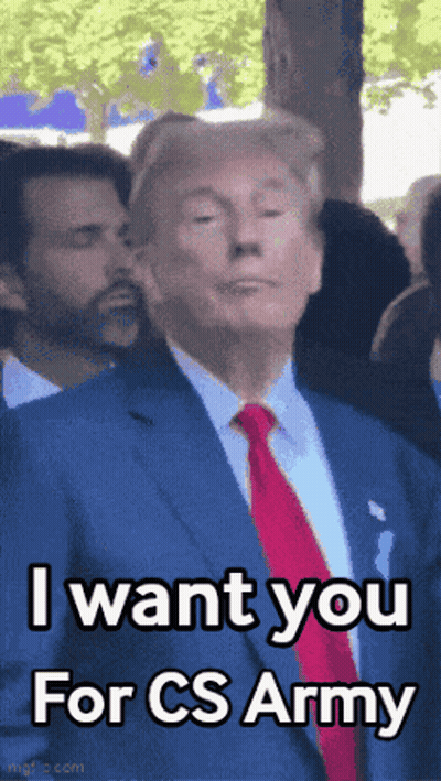 Donald Trump I Want You For CS Army GIF