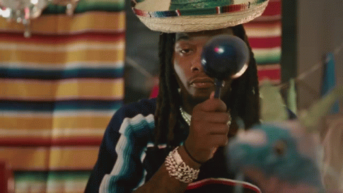 Donald Trump In Sombrero Holding Maracas GIF