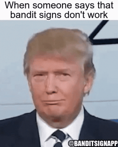 Donald Trump In Suit And Tie Making Face GIF