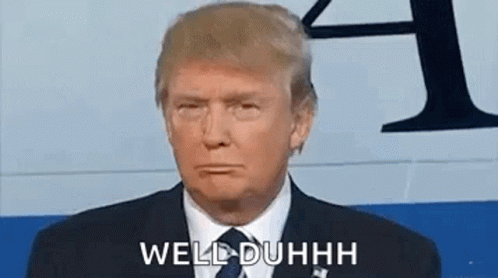 Donald Trump Is Wearing A Suit And Tie And Making A Face . GIF