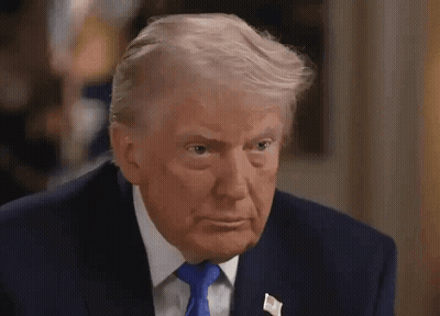 Donald Trump Looking At Camera In Suit And Tie GIF
