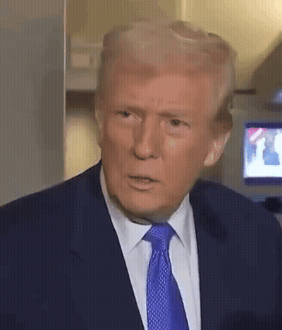 Donald Trump Making Funny Face In Suit And Tie GIF