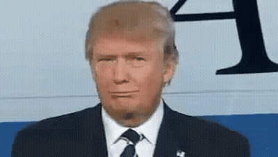 Donald Trump Making Funny Face In Suit And Tie GIF