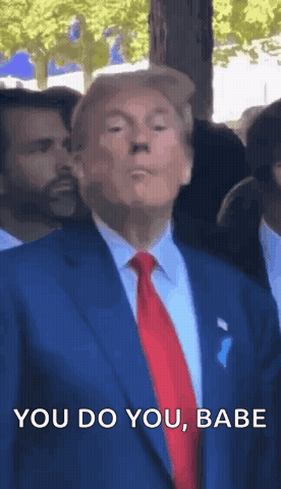 Donald Trump Making Funny Face In Suit And Tie GIF
