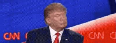 Donald Trump Making Funny Face On CNN GIF