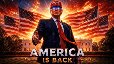 Donald Trump Poster America Is Back GIF
