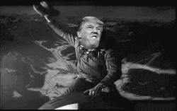 Donald Trump Riding Atomic Bomb Meme GIF