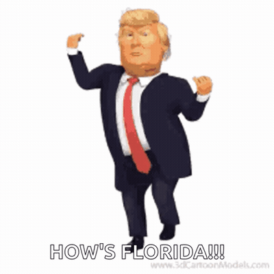 Donald Trump Running Saying Hows Florida GIF