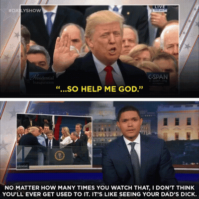 Donald Trump Saying So Help Me God GIF
