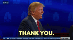 Donald Trump Saying Thank You In Speech GIF