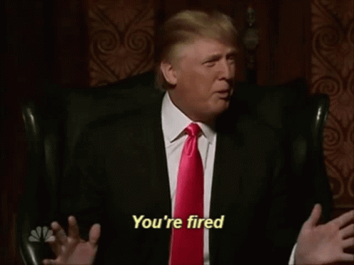 Donald Trump Saying You're Fired GIF