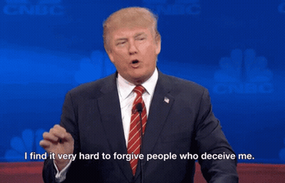 Donald Trump Says Hard To Forgive Deceivers GIF