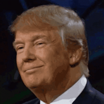 Donald Trump Smiling In Suit And Tie GIF