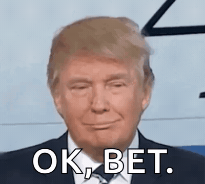 Donald Trump Smiling Says Ok Bet GIF
