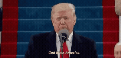 Donald Trump Speaking At Microphone GIF