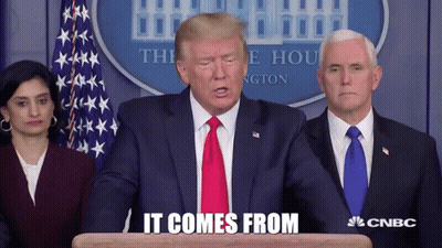 Donald Trump Speaking At Podium GIF