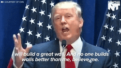 Donald Trump Speaking Build The Wall GIF