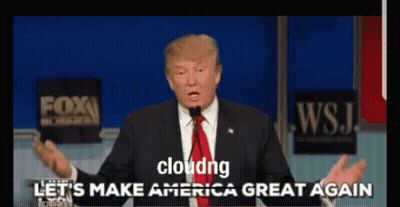 Donald Trump Speaking Into Microphone Saying Cloudng GIF