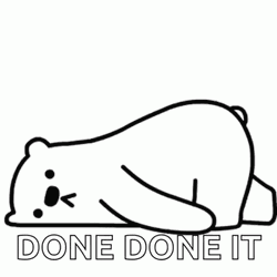 Done It Lazy Bear Can't Walk GIF
