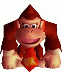 Donkey Kong Panting Game Sticker