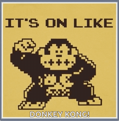 Donkey Kong Pixel Art It's On Like Donkey Kong GIF
