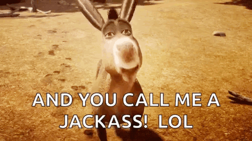 Donkey With You Call Me Jackass Lol GIF
