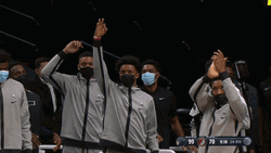 Donovan Mitchell Elijah Hughes GIF