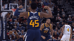 Donovan Mitchell Jazz Celebration GIF
