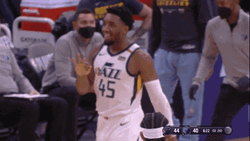 Donovan Mitchell Jazz Hi GIF