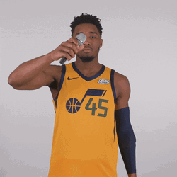 Donovan Mitchell Mic Drop GIF