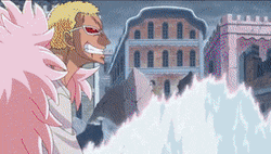 Donquixote Doflamingo Fighting Against Luffy In One Piece GIF