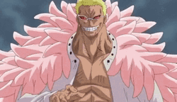 Donquixote Doflamingo Laughing Menacingly In One Piece GIF