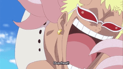 Donquixote Doflamingo Using His Overheat Technique GIF