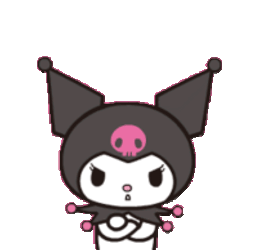 Dont Be Silly Kuromi Sticker GIF