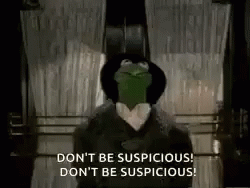 Dont Be Suspicious Undercover Kermit The Frog GIF