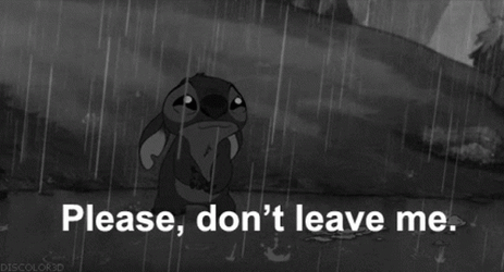 Dont Go Crying Stitch Disney GIF