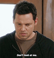 Dont Look At Me Alex Karev Grey's Anatomy GIF