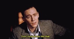 Dont Look At Me Upset Tom Hiddleston GIF