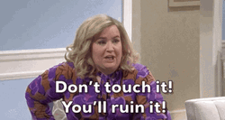 Dont Touch Me And That You'll Ruin It GIF
