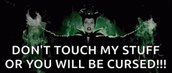Dont Touch Me Or You Will Be Cursed GIF