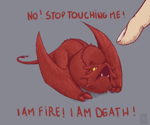 Dont Touch Me Stop It I'm Fire GIF
