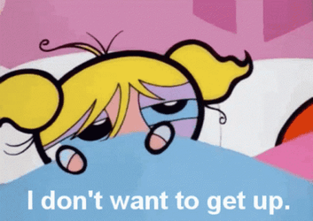 Dont Want To Stand Up Powerpuff Girls Bubbles GIF