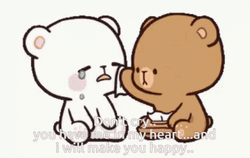 Dont Worry Be Happy Crying Bear GIF