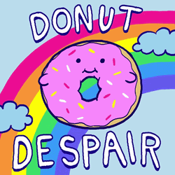 Donut Despair Creative Encouragement Pun GIF