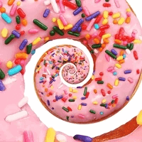 Donut Sprinkles Sweet Hypnosis Zoom GIF