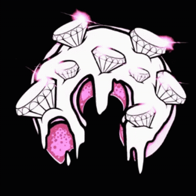 Donut With Diamonds Dripping GIF