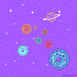 Donuts Planets In Universe GIF